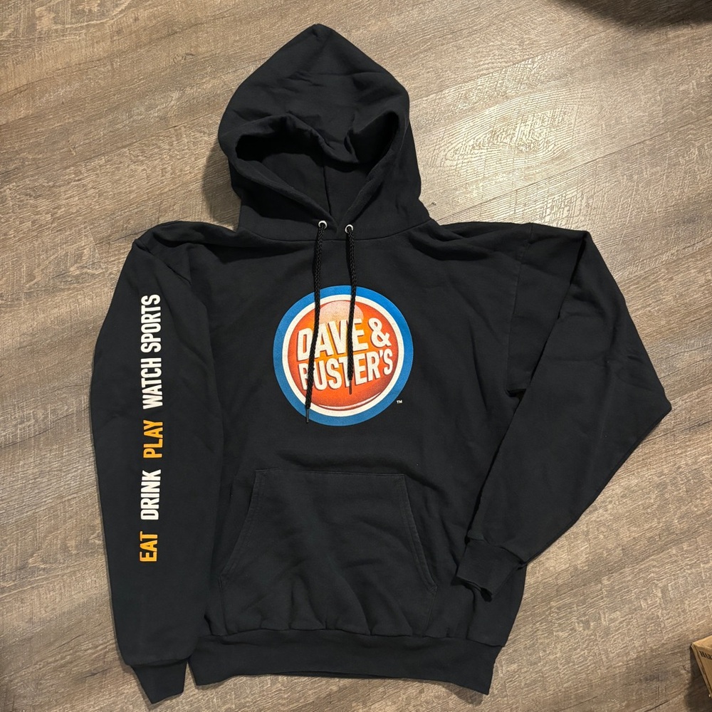 Black Dave & Busters Hoodie